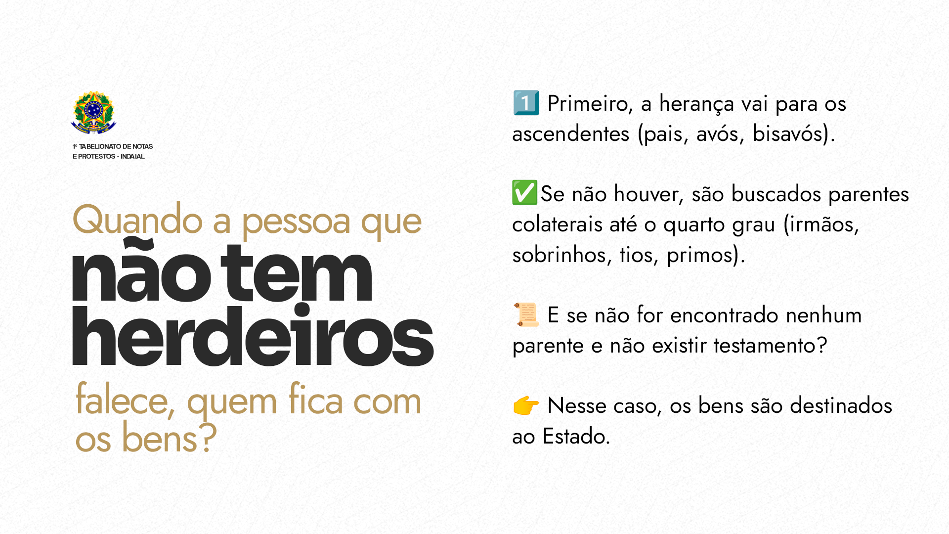Entenda os tipos de inventário e a ausência de herdeiros