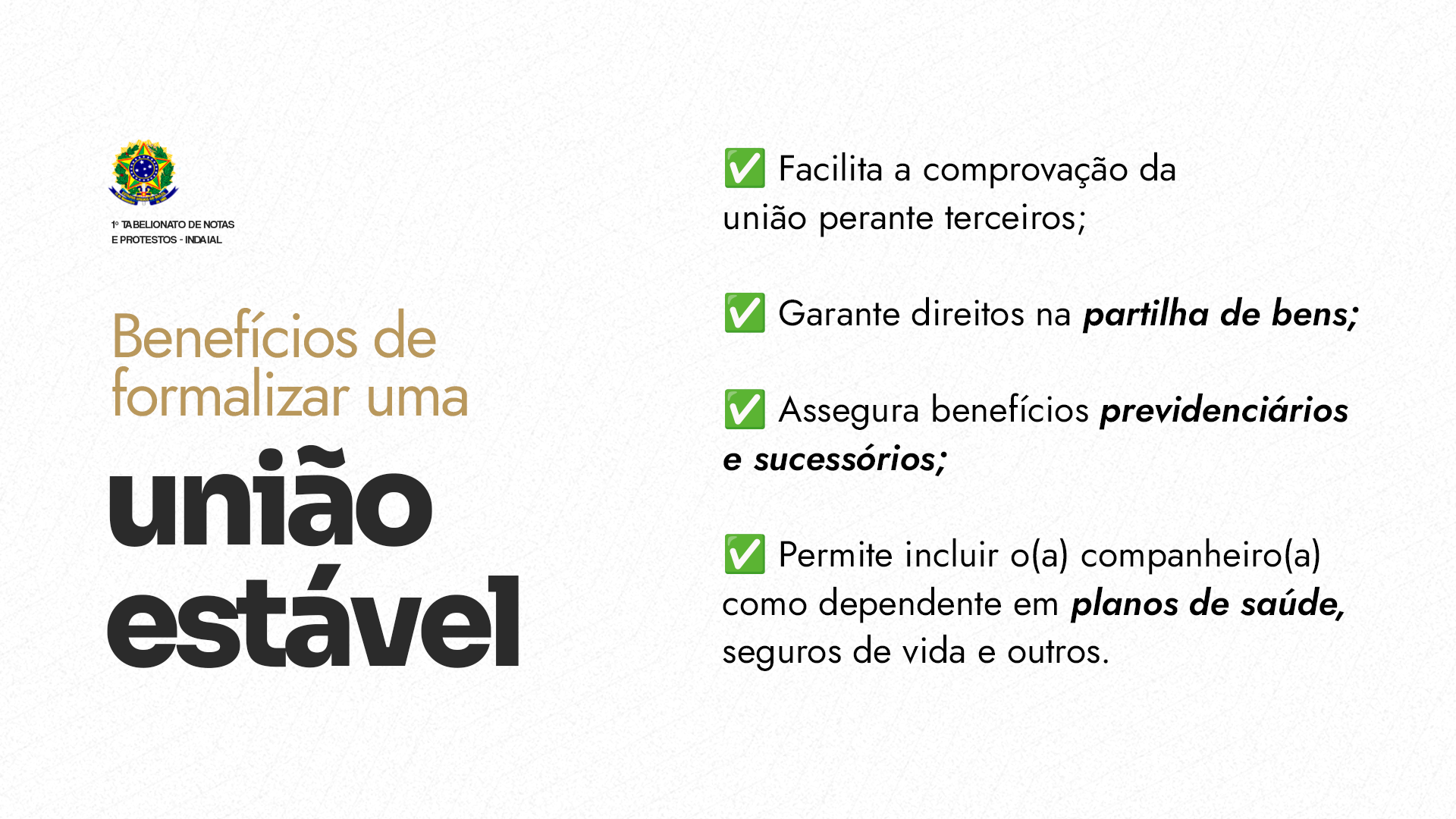 Por que formalizar uma união estável?